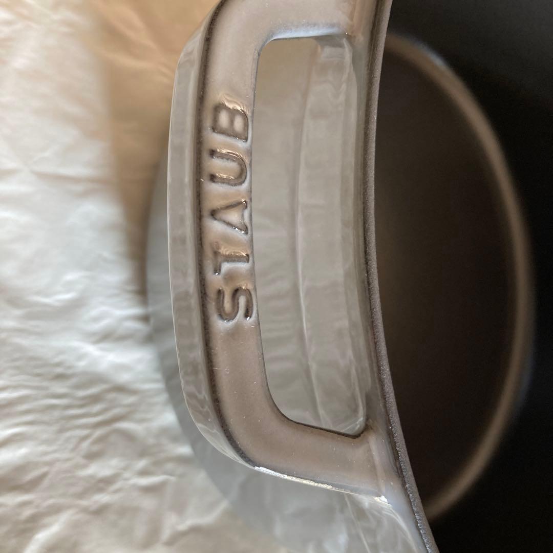 ストウブ ラウンド ココット グレー 30cm staub cocotte