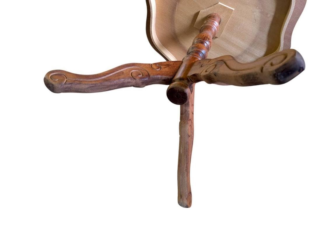 象嵌 サイドテーブル 丸テーブル コーヒーテーブル クラシカル家具