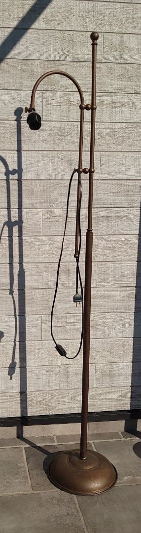 照明　フロアスタンド　アンティーク　真鍮