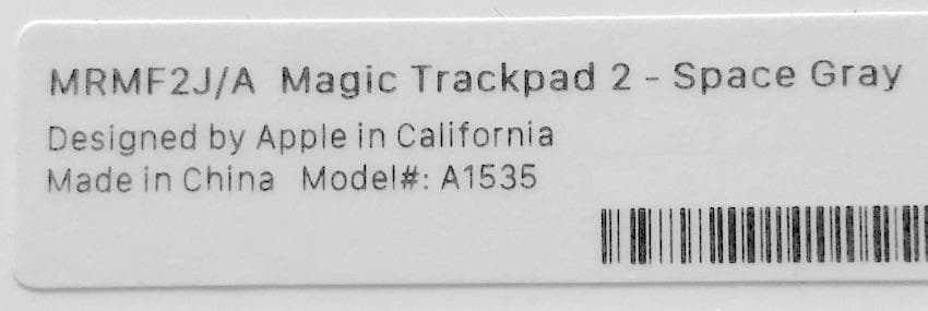 極上優良品｜スペースグレイ｜MAGIC TRACKPAD 2｜APPLE純正