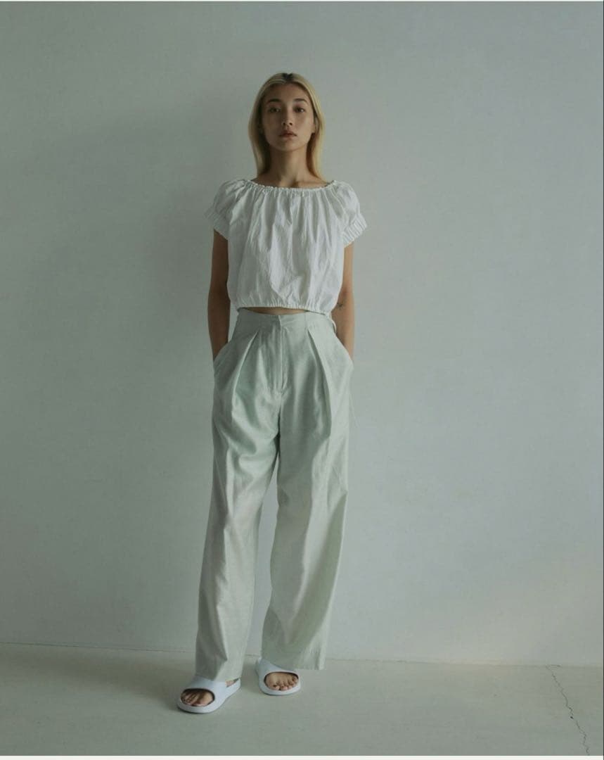 トップス anuke Gather Offshoulder Tops