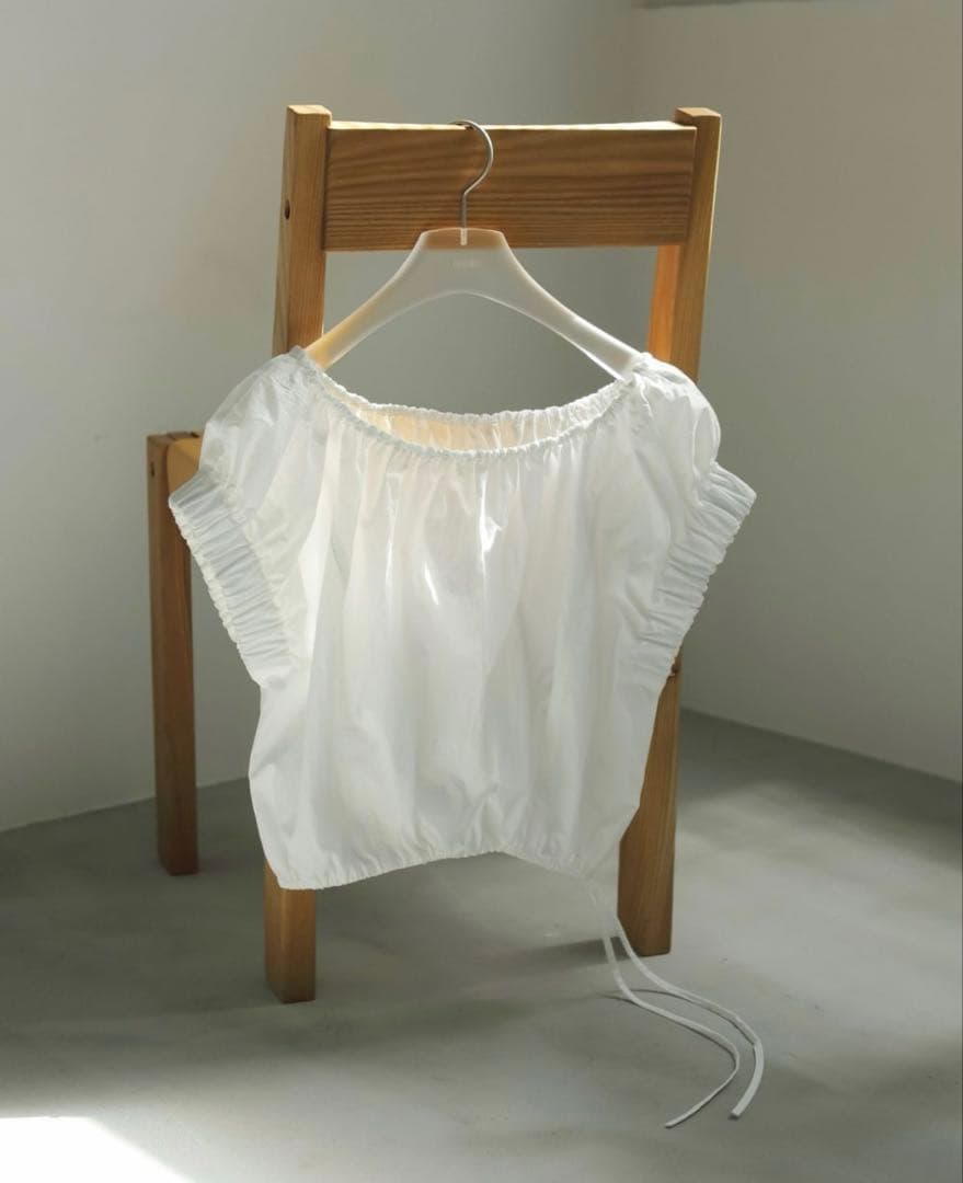 トップス anuke Gather Offshoulder Tops