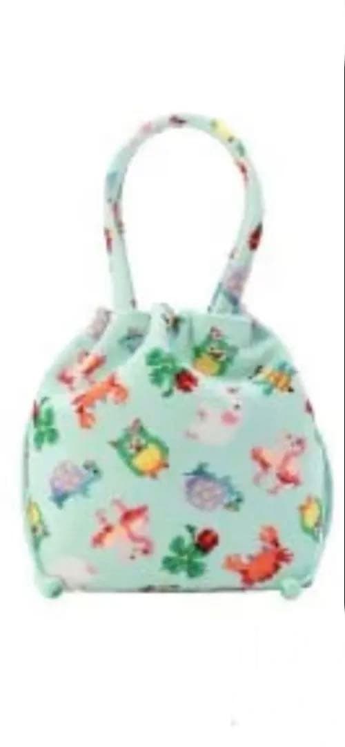 フェイラー×神崎恵　巾着バッグ　ペールグリーン