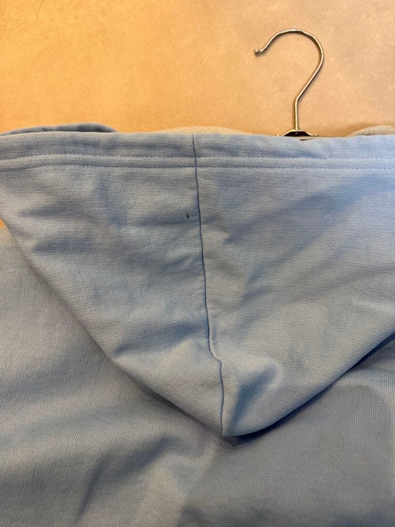 80年代クラブアディダス VENTEX社製水色ヴィンテージ ジップアップパーカー