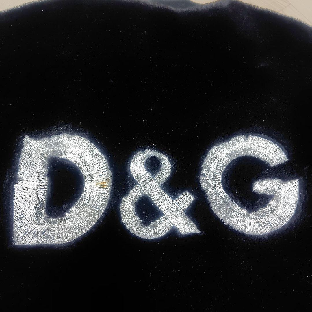 ヴィンテージD&G ブラック モコモコ　ブルゾン