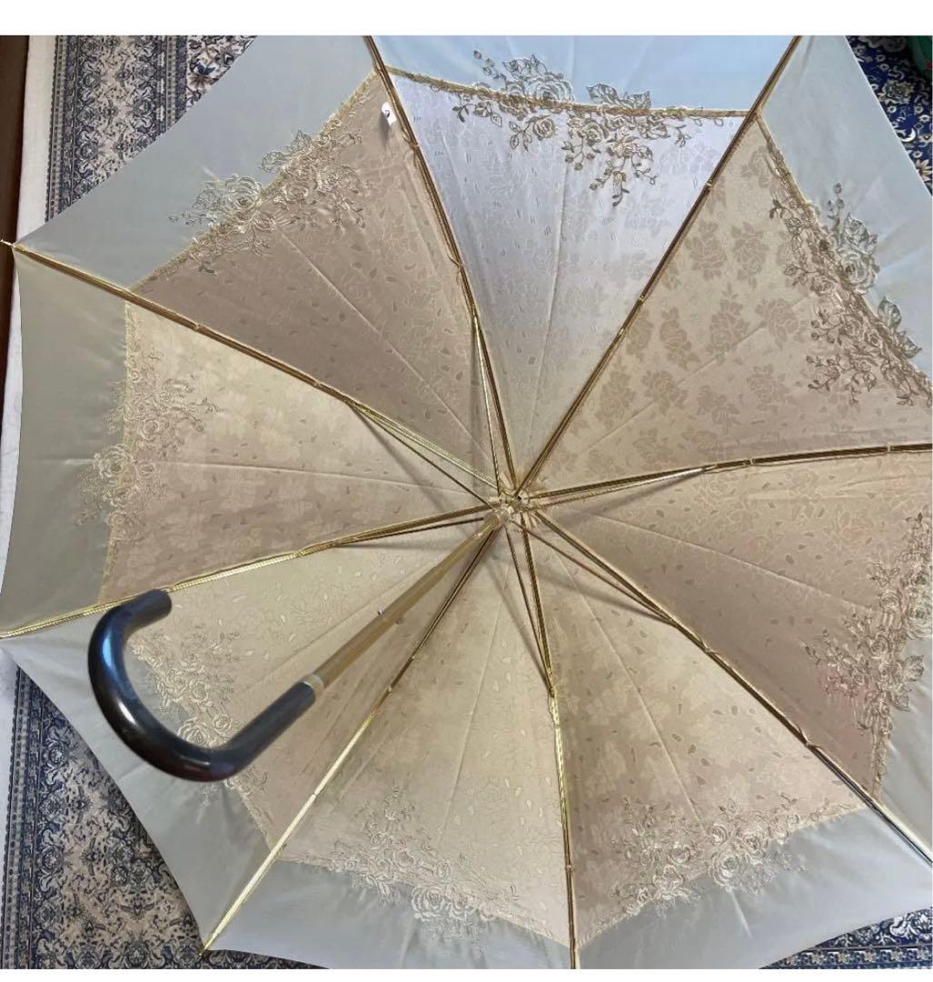 【新品】Vintage涼感傘ベージュ色日本製