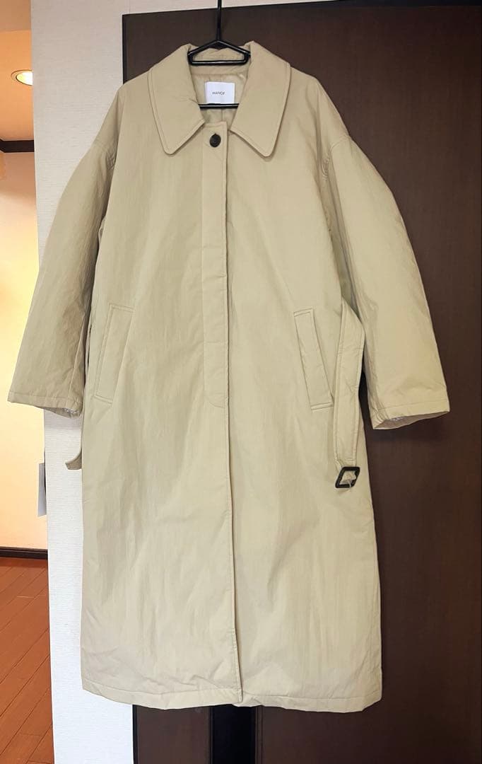 MANOF マノフBATTING LONG COAT中綿ステンカラーコート
