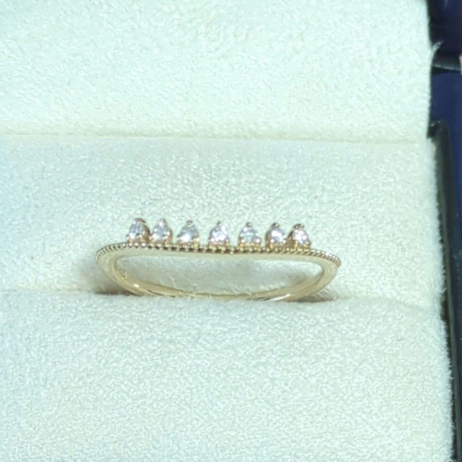 K10YGダイヤモンドリング