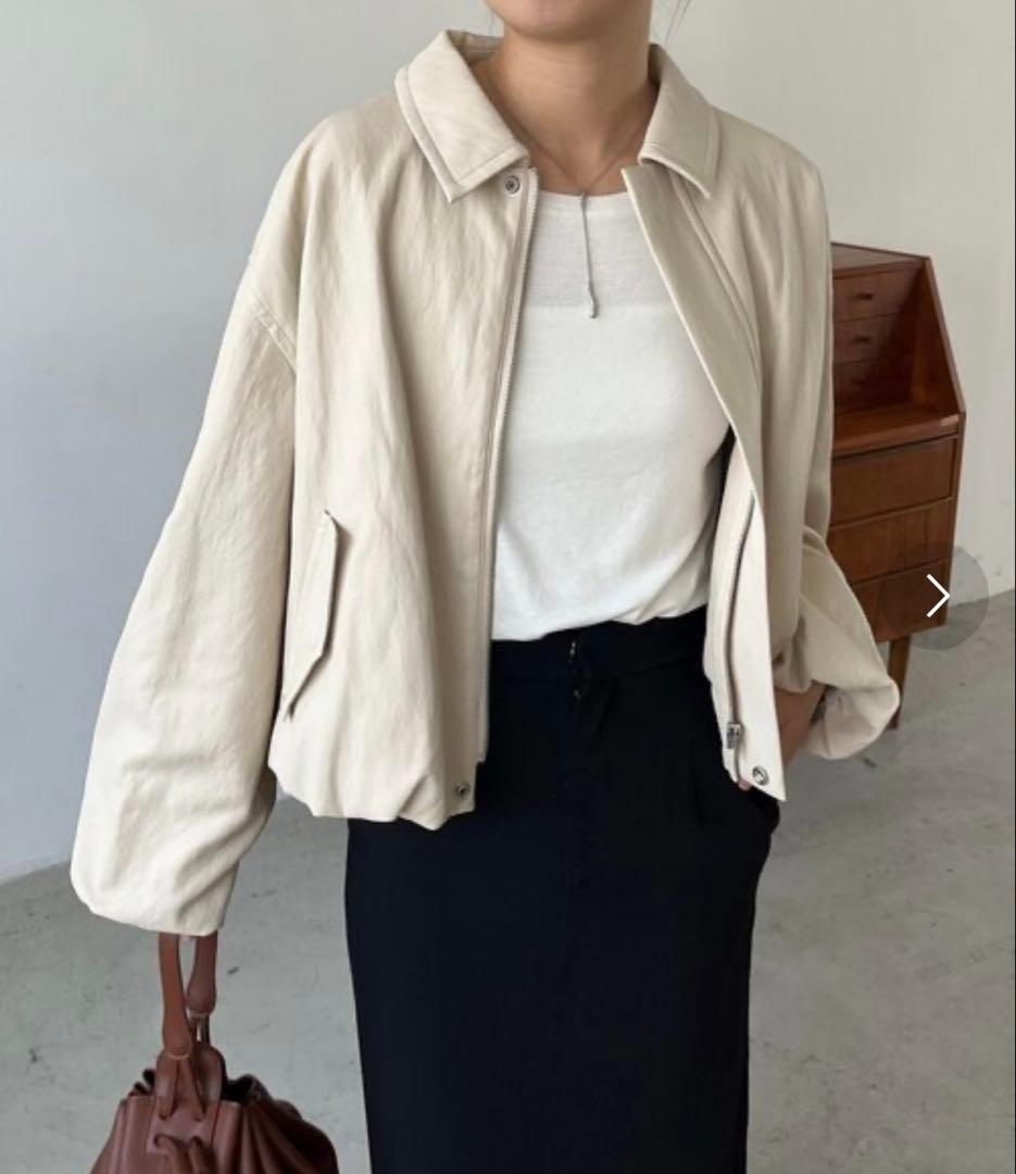 maho　新品未使用タグ付き　バルーンレザージャケット　36