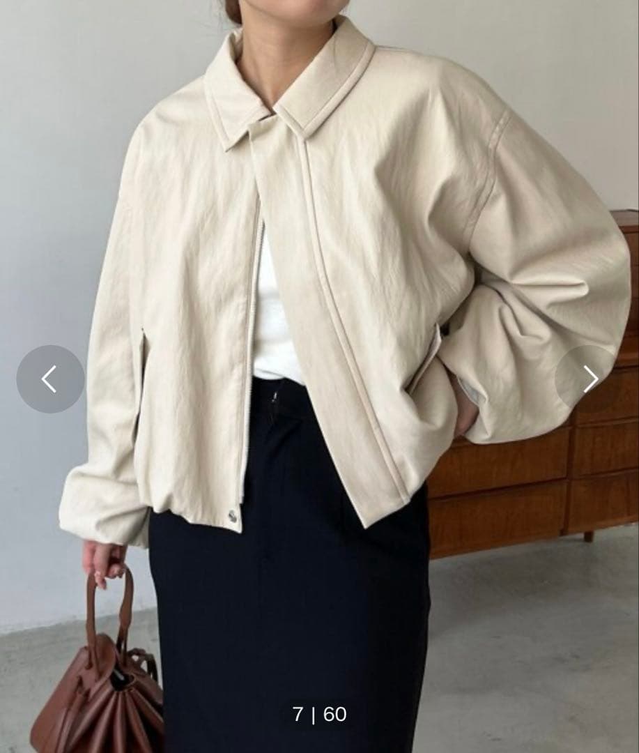 maho　新品未使用タグ付き　バルーンレザージャケット　36