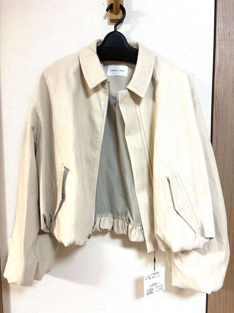 maho　新品未使用タグ付き　バルーンレザージャケット　36