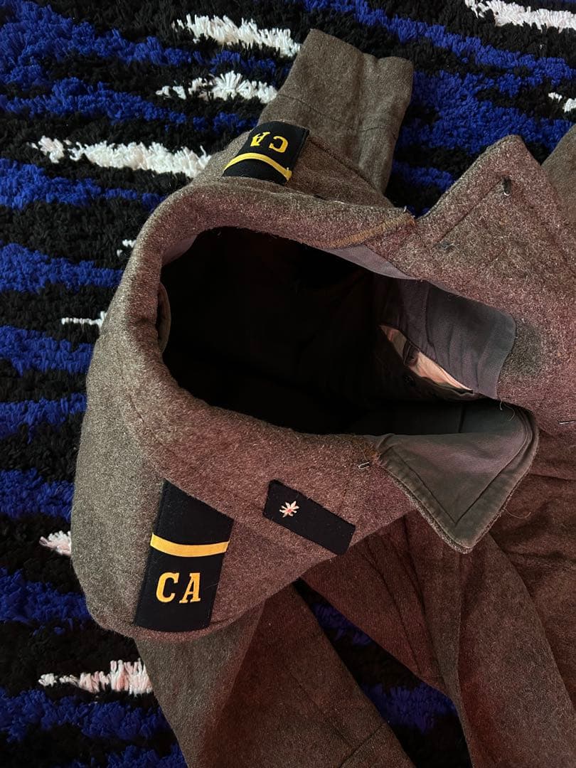 実物 ソ連軍 ロシア軍 兵士用 外套 ウールコート