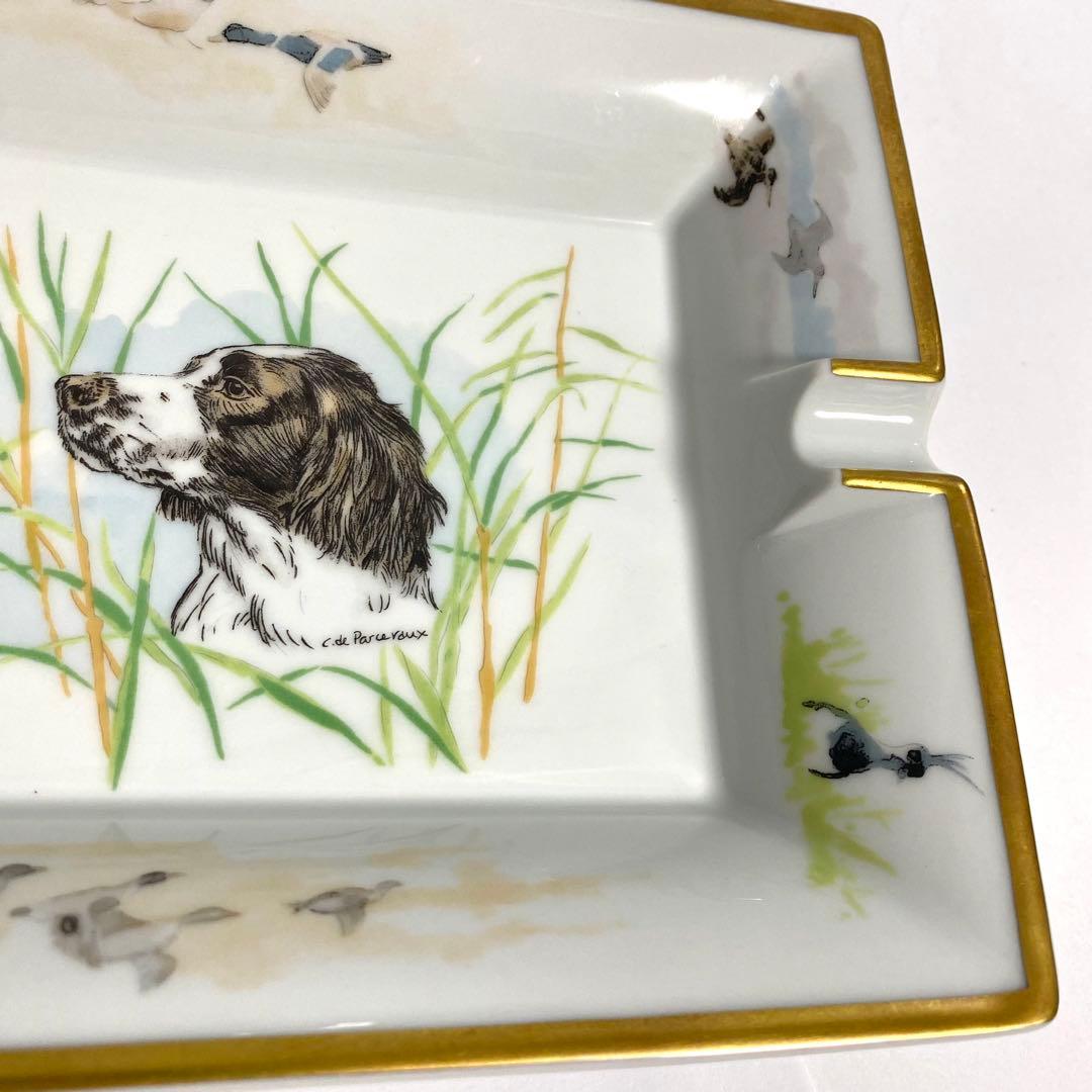 HERMES エルメス アッシュトレイ トレー プレート 犬 ドッグ