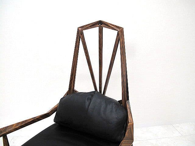 ヴィンテージ アールデコ様式本革ハイバックパーソナルチェア 1人掛けソファ