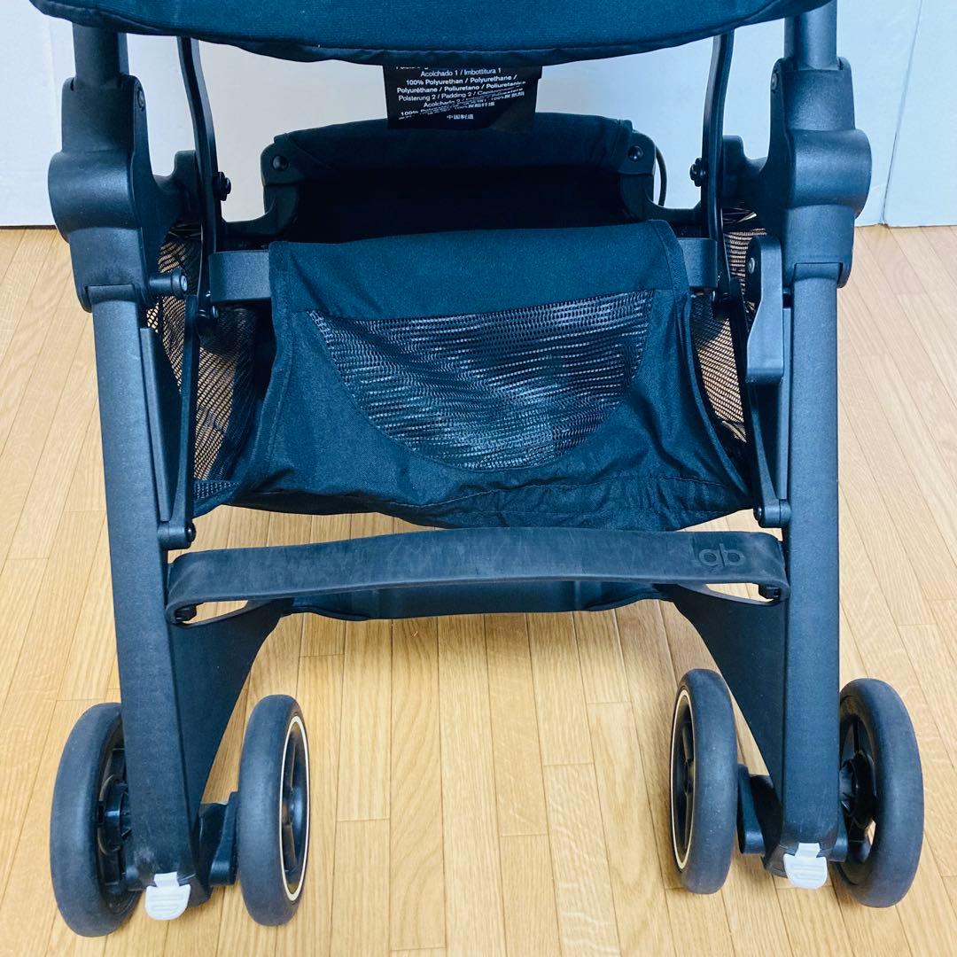 【良品】gbグッドベビー　ベビーカー　ポキット　サテンブラック