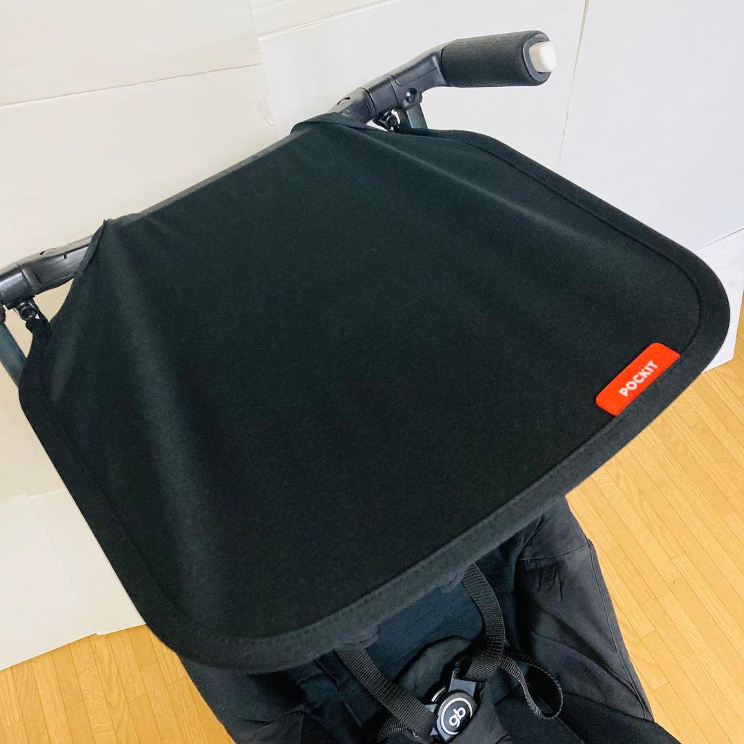 【良品】gbグッドベビー　ベビーカー　ポキット　サテンブラック