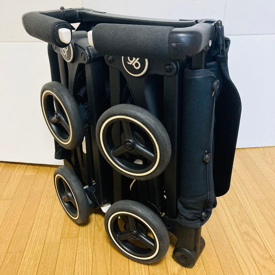 【良品】gbグッドベビー　ベビーカー　ポキット　サテンブラック