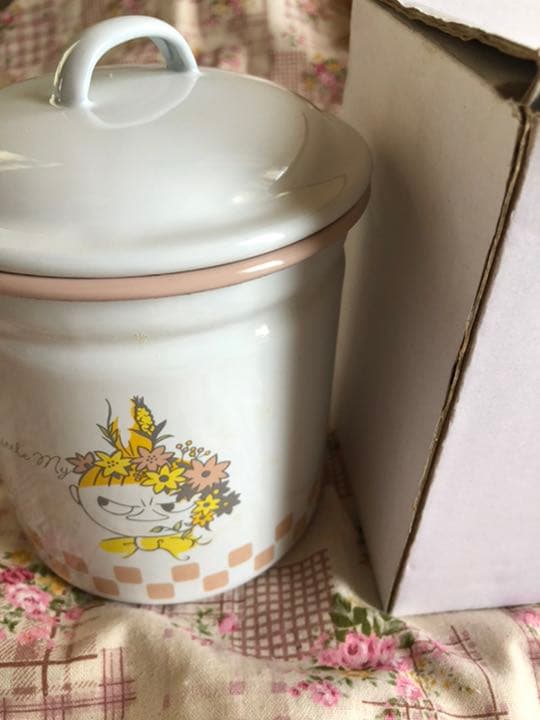 新品　ムーミン ミィ　ホーロー　キャニスター　北欧