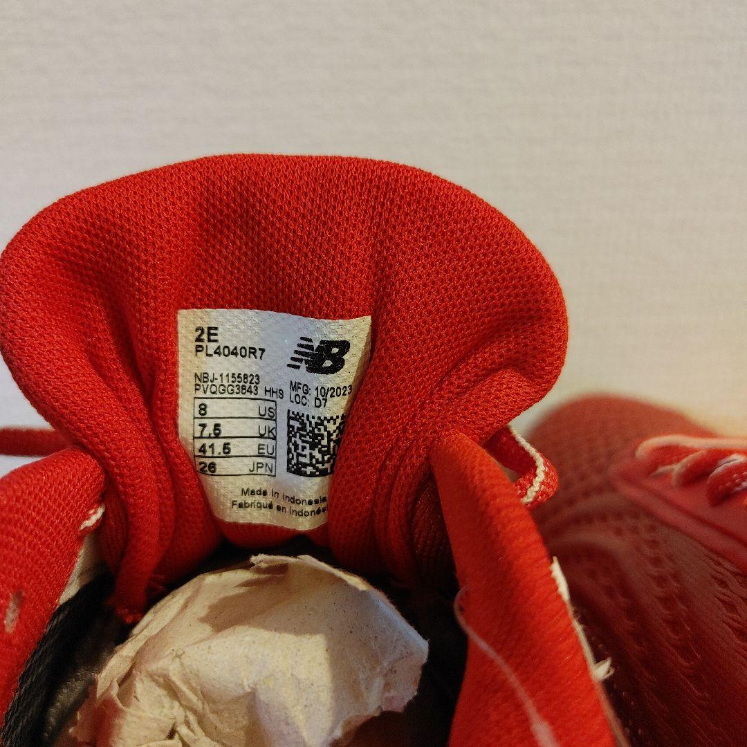 ニューバランス　野球　スパイク　ポイント 26.0センチ　レッド