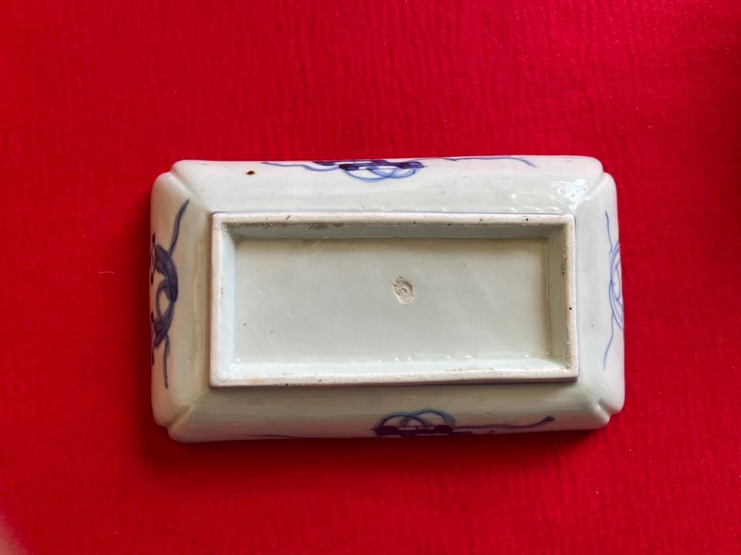 有田焼 伊万里焼 古伊万里 色絵 角皿 5枚 管理A3148