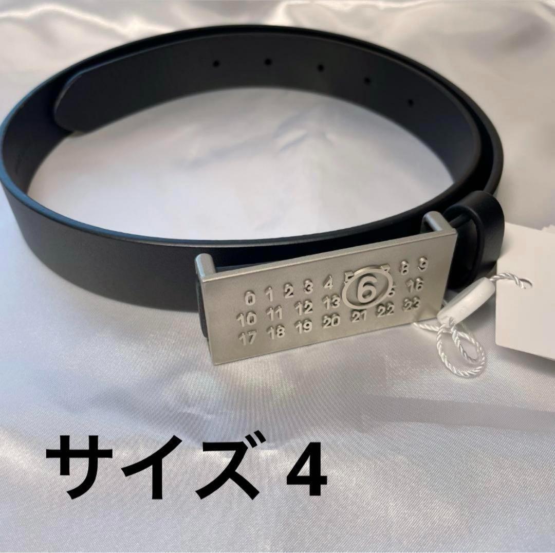 ☆MM6 Maison Margiela☆大人もOK！ロゴ入りベルト 黒