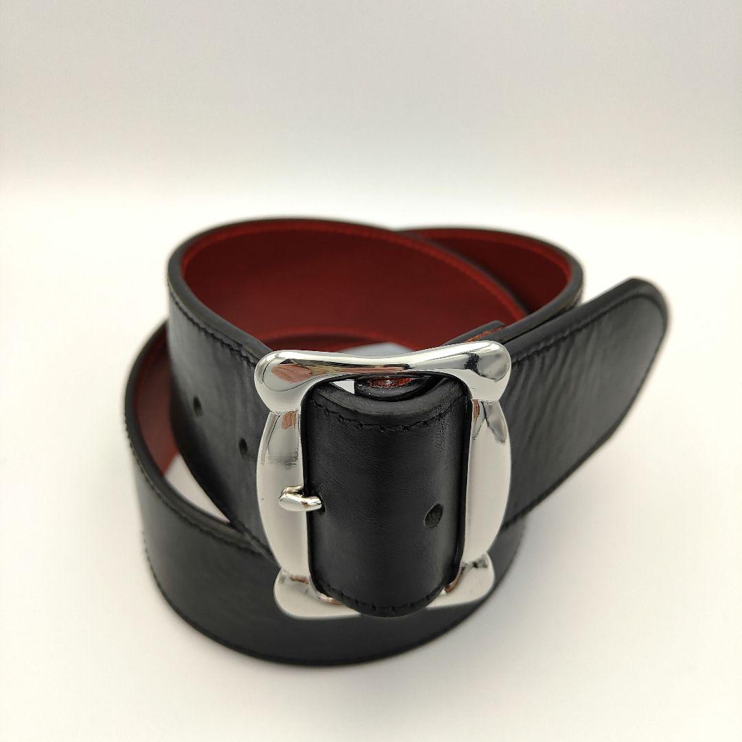 美品✨ルイスレザー AVIAKIT 本革ベルト M ブラック 全長100cm