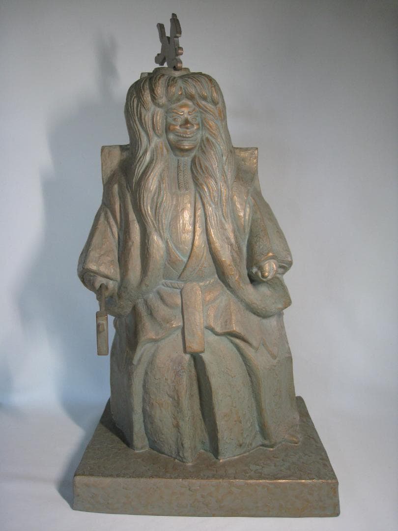 米田美昭　【小狐丸】ブロンズ製　高さ約57㎝　伝説の剣三条小鍛冶宗近にまつわる話