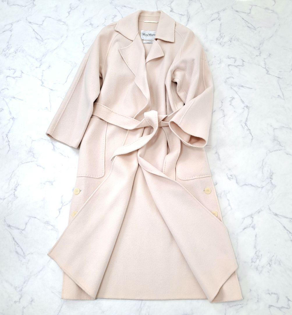Max Mara クチートアマーノ ロングコート ベルト付 カシミヤ ウール