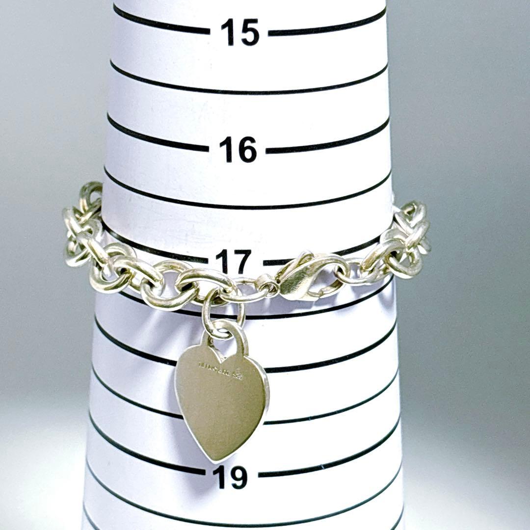 【美品】19.7cm ティファニー ハートタグ ブレスレット シルバー925