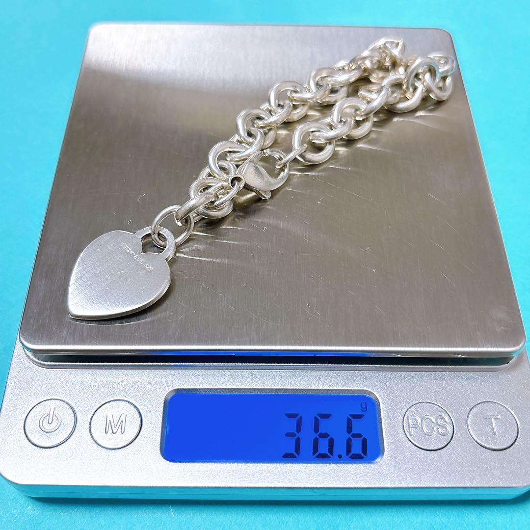 【美品】19.7cm ティファニー ハートタグ ブレスレット シルバー925