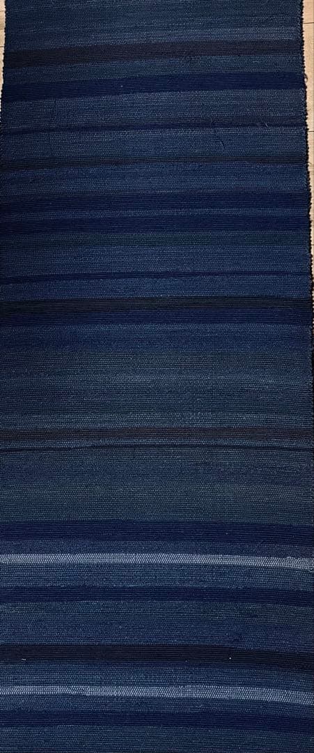 古布　木綿　藍染め　裂織り物