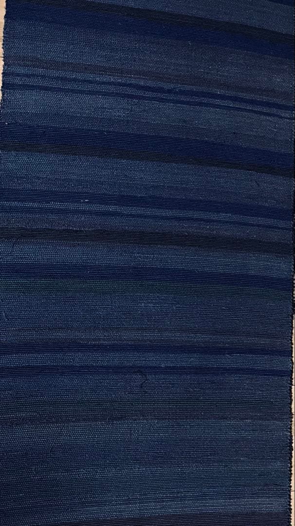古布　木綿　藍染め　裂織り物