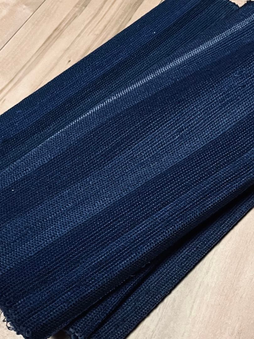 古布　木綿　藍染め　裂織り物