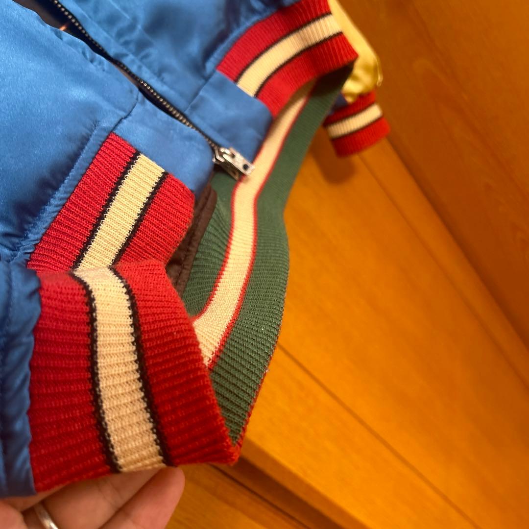 テーラー東洋　スカジャン リバーシブル　Lサイズ 鷹　龍刺繍　ヴィンテージ　希少