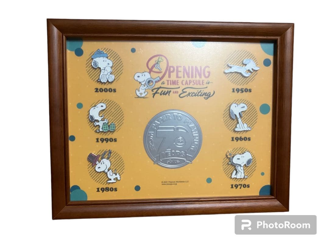 PEANUTSスヌーピータイムカプセル展イベント限定70周年ピンズセット