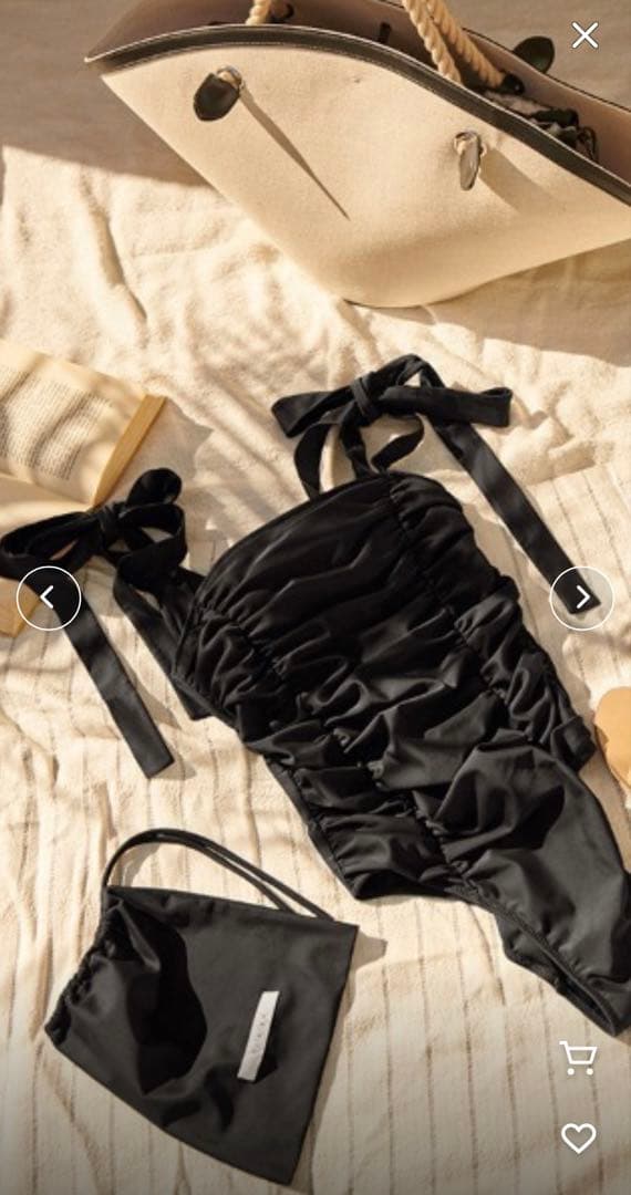 【新品未使用】リボンワンピーススイムウェア　エステラケー