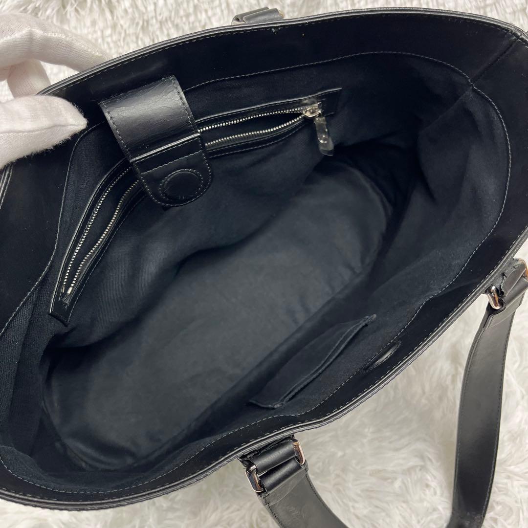 GUCCI GGスプリーム　シェリーライン　トートバッグ　肩掛け　ブラック