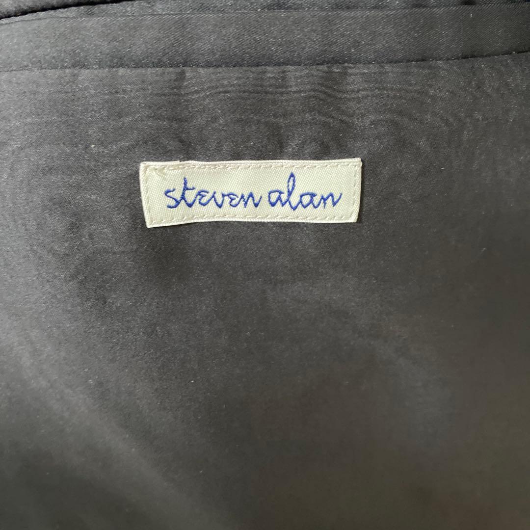 ★人気★スティーブンアラン　バルカラーコート　黒　s