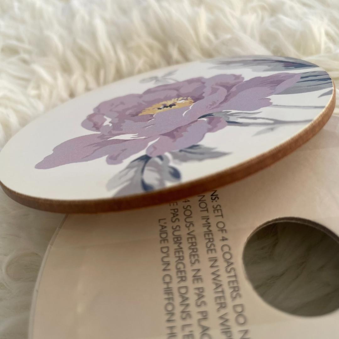 美品★レア★LAURA ASHLEY 花柄 プレイスマット&コースター 各4枚