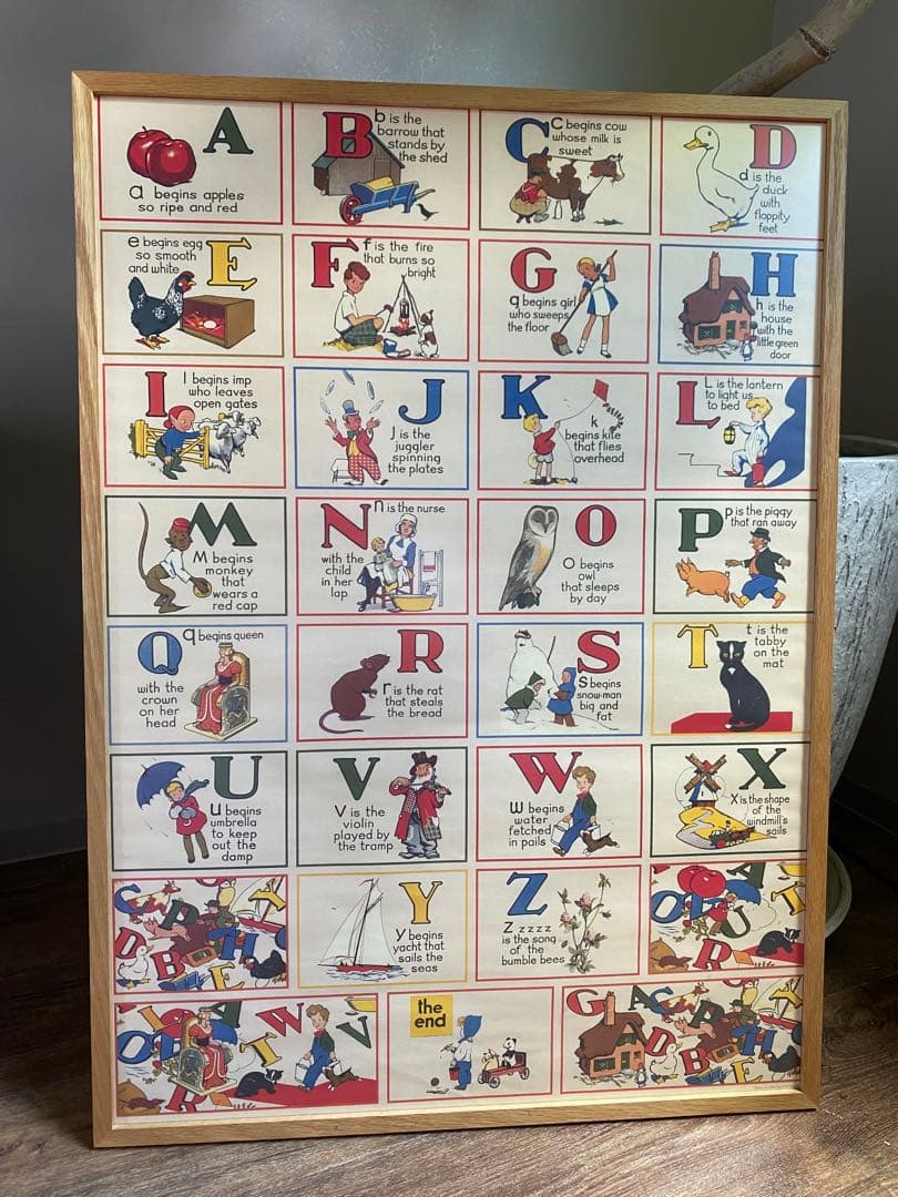 お値下げしました！ヴィンテージポスター　額付き