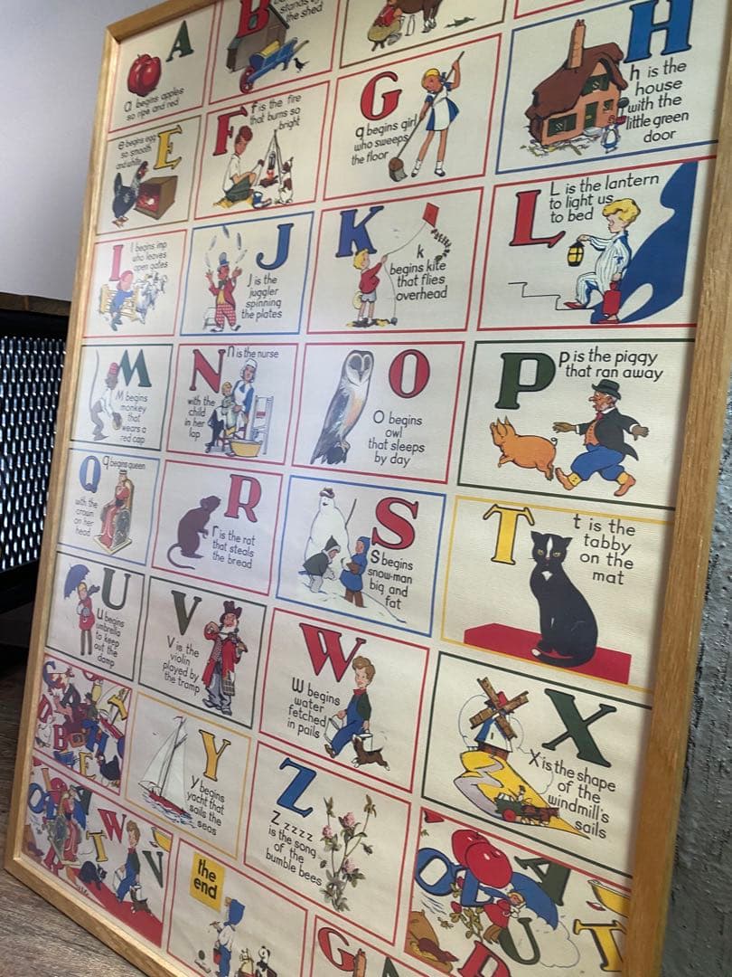 お値下げしました！ヴィンテージポスター　額付き