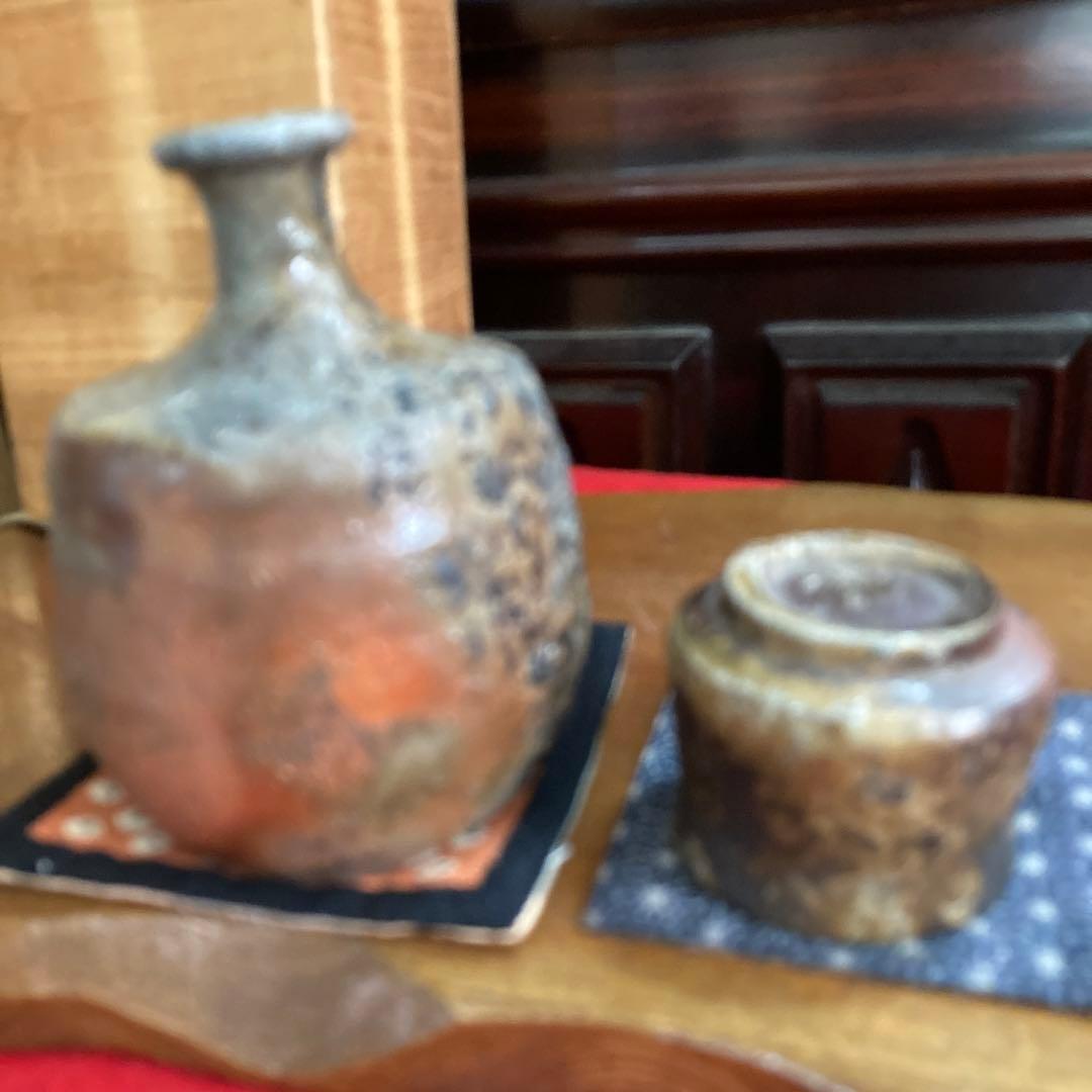 備前焼西川作です徳利ぐい呑みセットです❣️