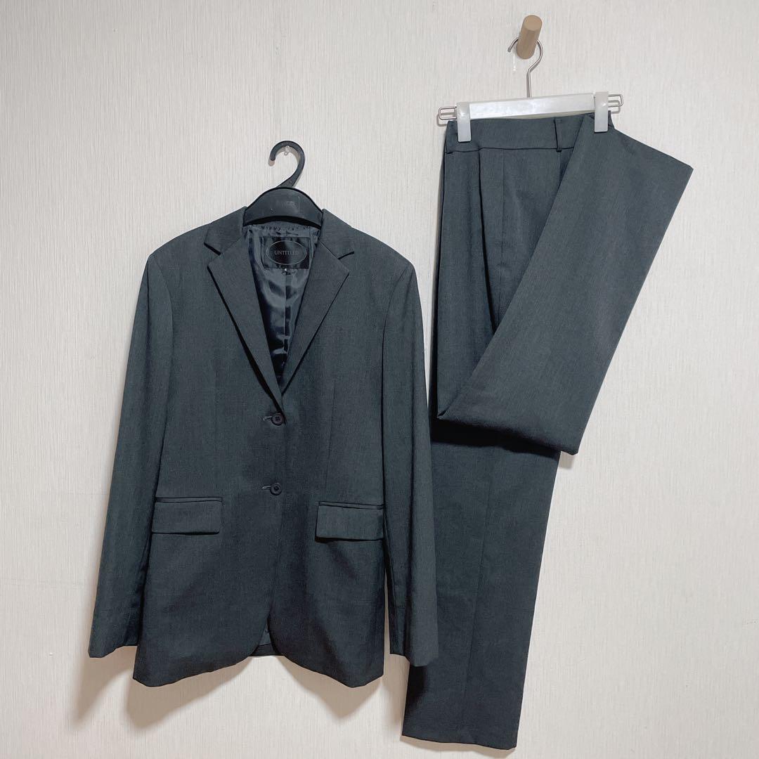 untitled サイズ4 大きいサイズ　ダークグレー　パンツスーツ フォーマル