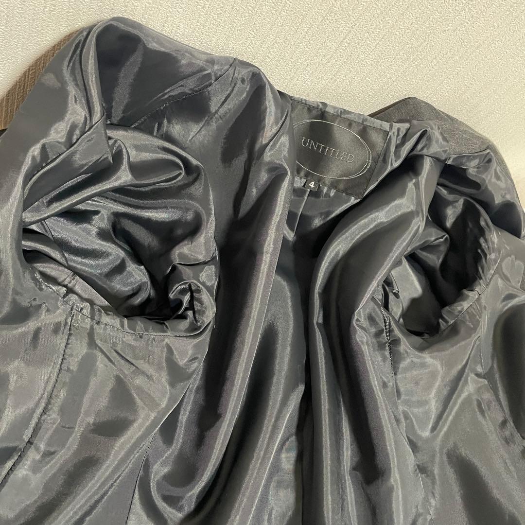 untitled サイズ4 大きいサイズ　ダークグレー　パンツスーツ フォーマル