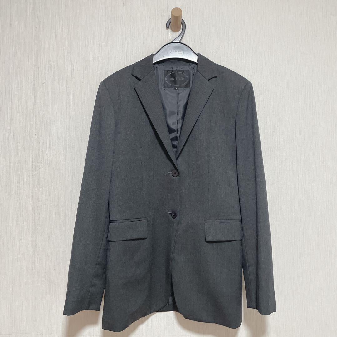 untitled サイズ4 大きいサイズ　ダークグレー　パンツスーツ フォーマル