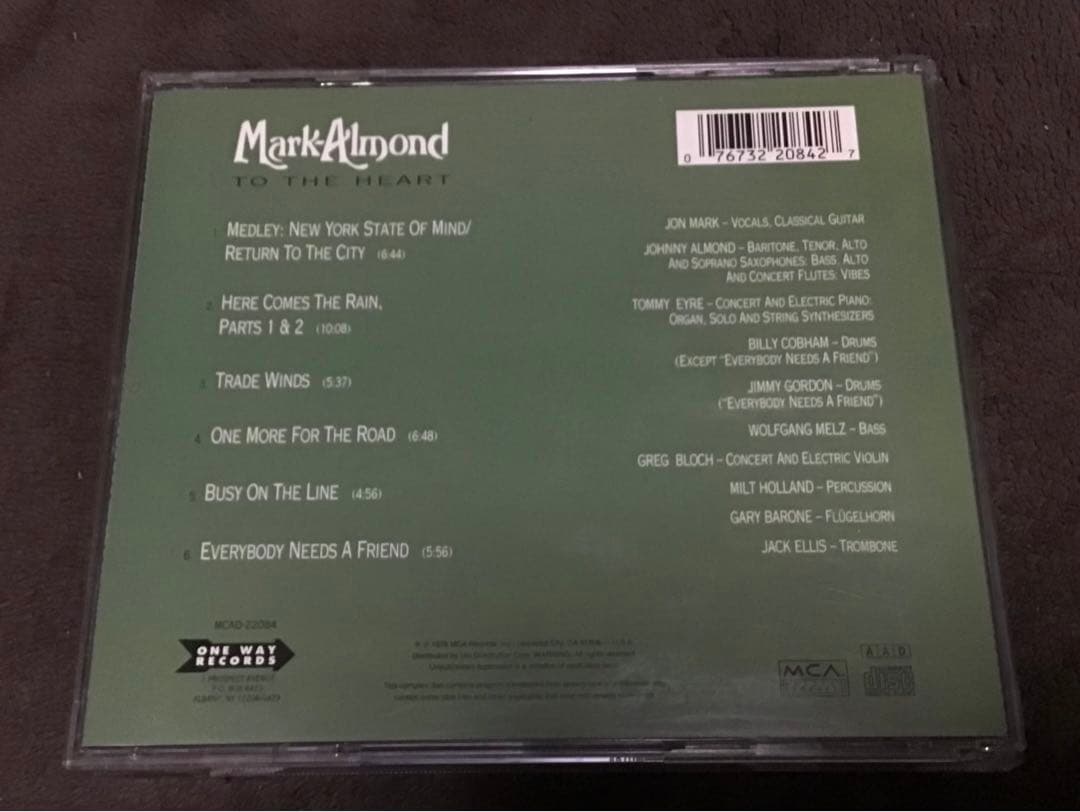 o*r様 超貴重廃盤CD マーク＝アーモンド『心に…』Mark＝Almond