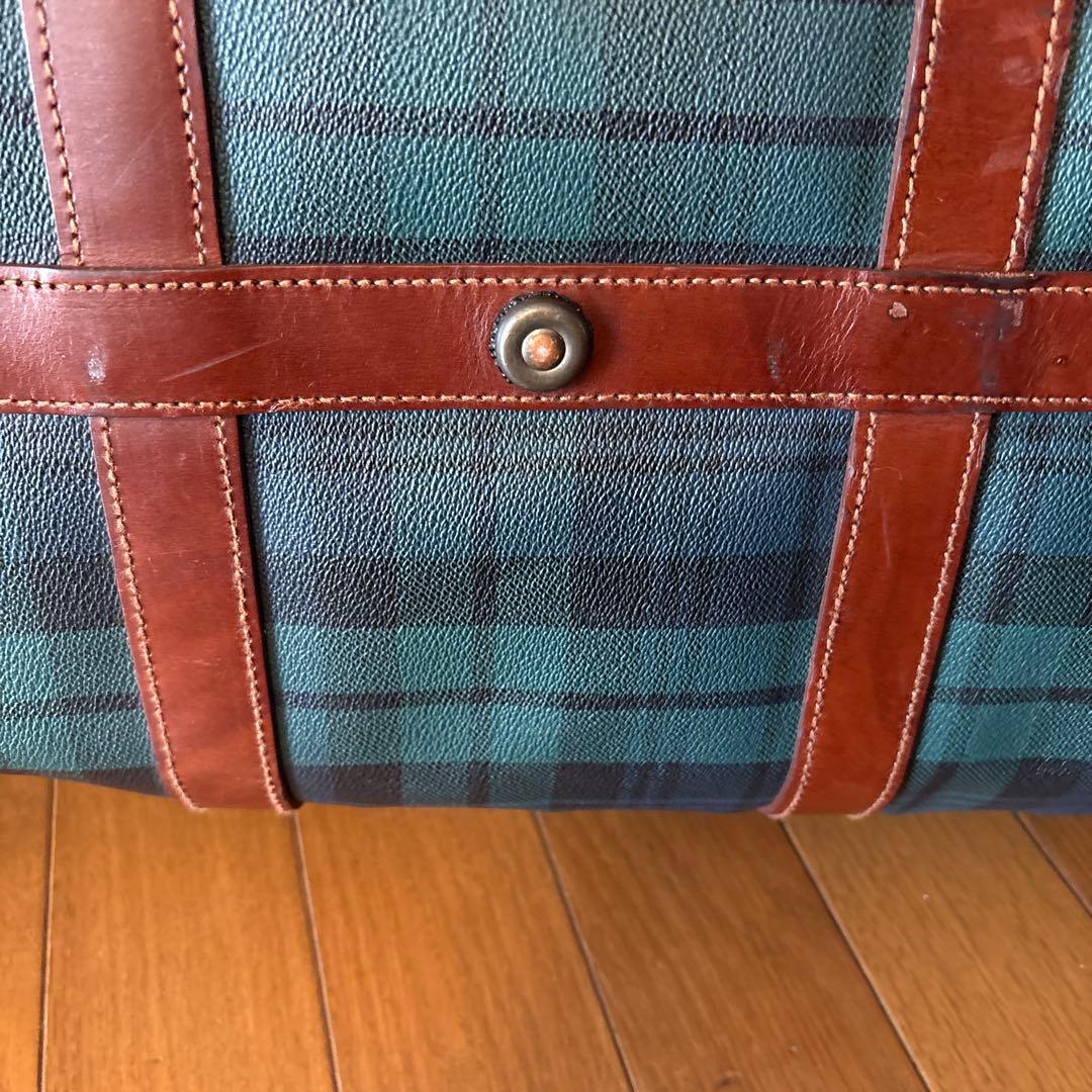 POLO RALPH LAUREN ボストンバッグ チェック柄 レザー
