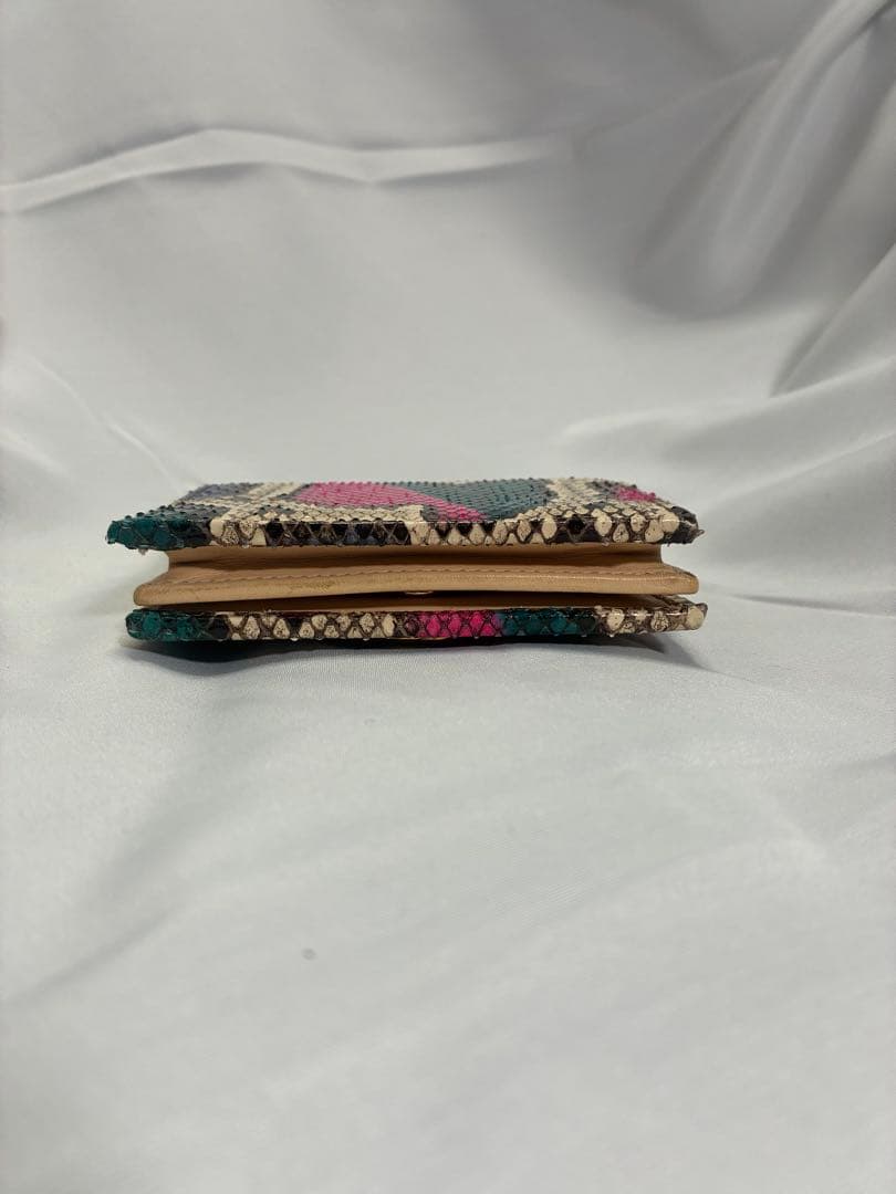 GUCCI ダブルG パイソン マルチカラー スモールウォレット 二つ折り財布