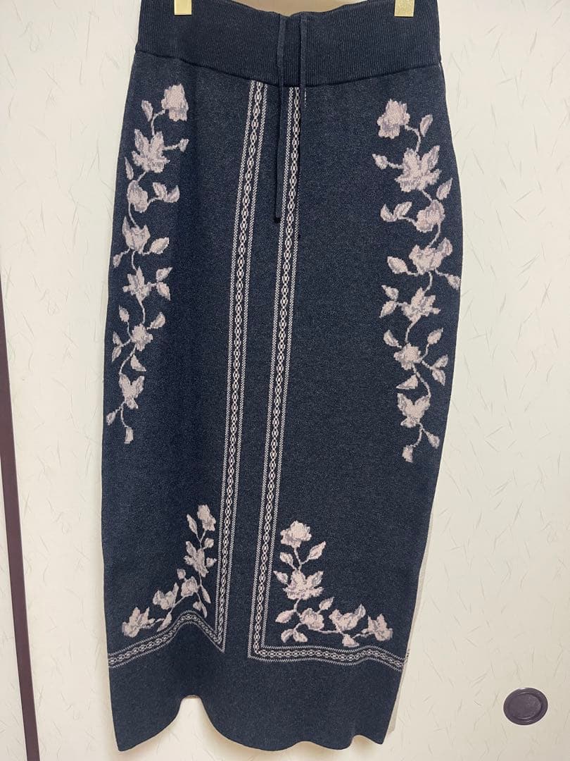 スカート Eaphi SCARF MOTIF KNIT SKIRT Chacoal 2