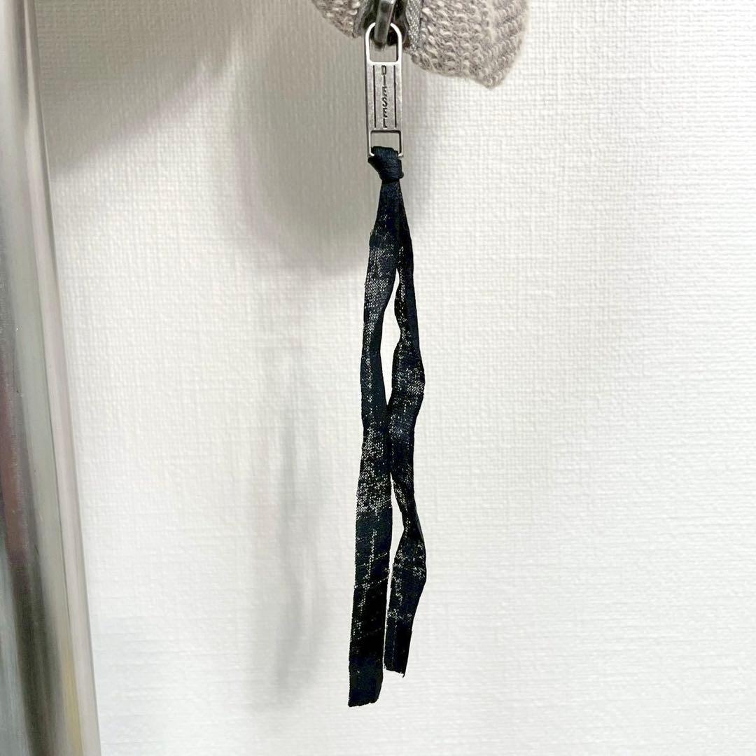 y2k❤️ 00s DIESEL ヘリンボーン コットン ライダースジャケット